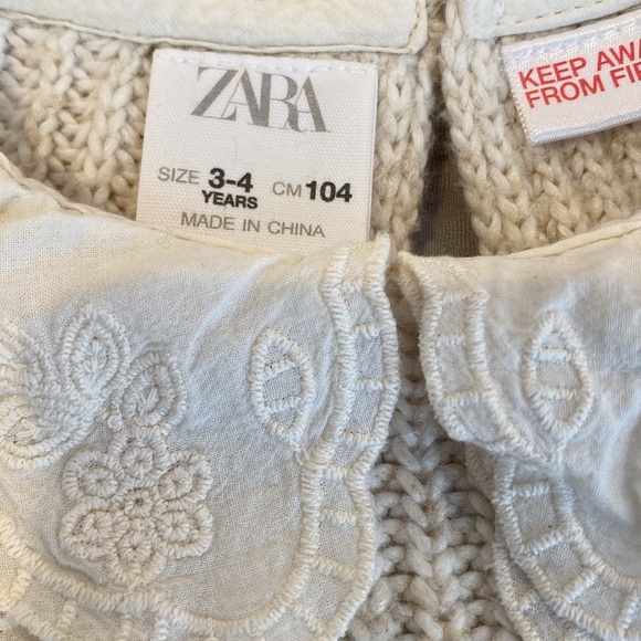 Zara Embroidered Collar Sweater - Picture 3 of 4